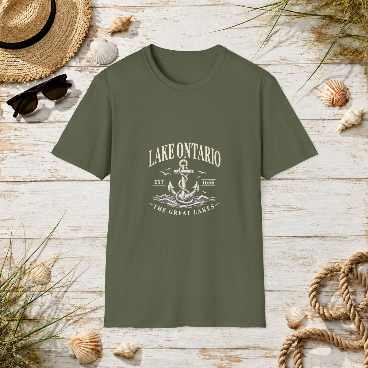 Anchor Graphic T‑Shirt — “I Am Onward” Nautical Vintage Tee