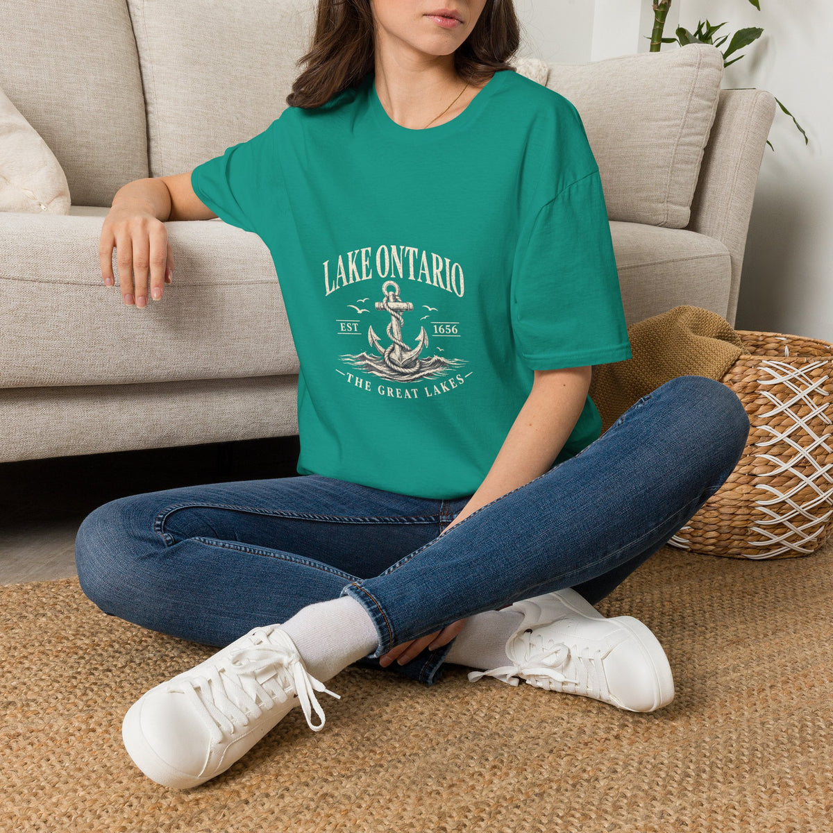 Anchor Graphic T‑Shirt — “I Am Onward” Nautical Vintage Tee