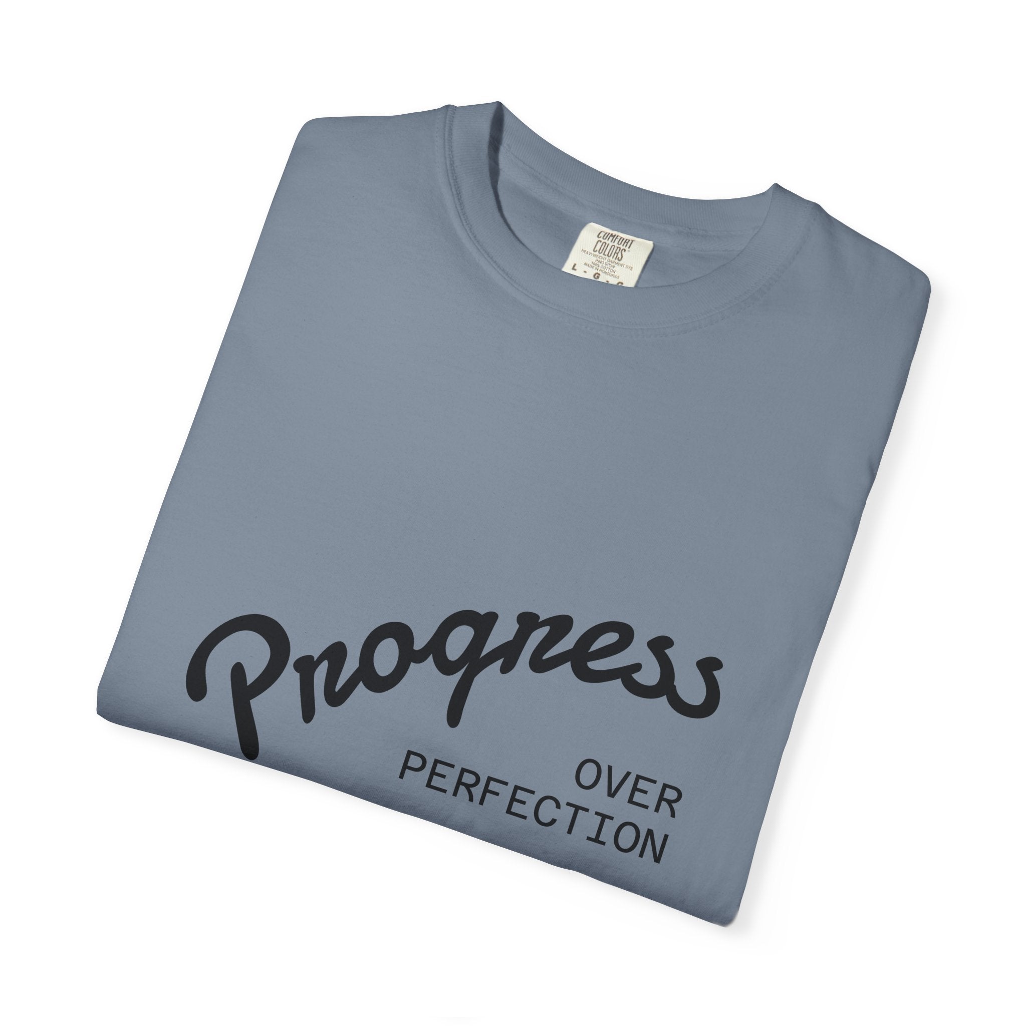 Coastal Harmony T-Shirt — "Progress Over Perfection" Surf Graphic Tee