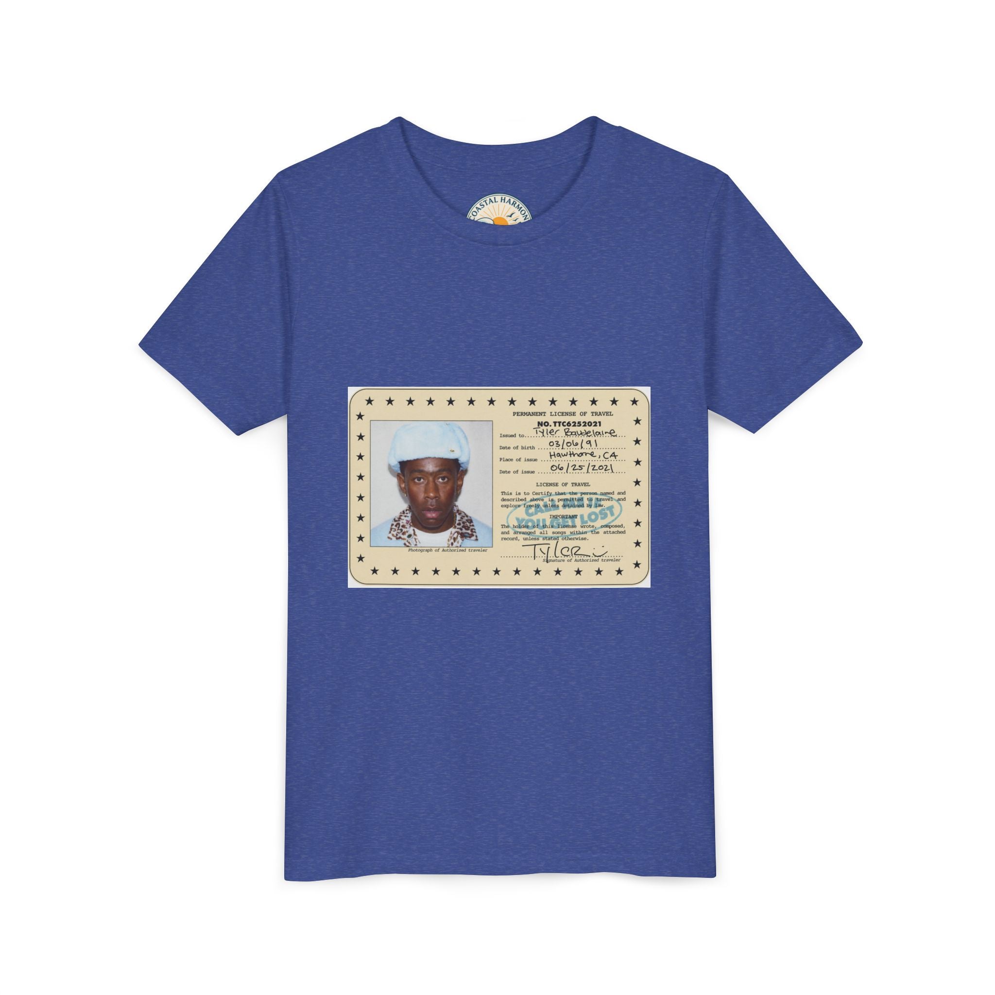 Youth Tee — Vintage ID Card Photo Print