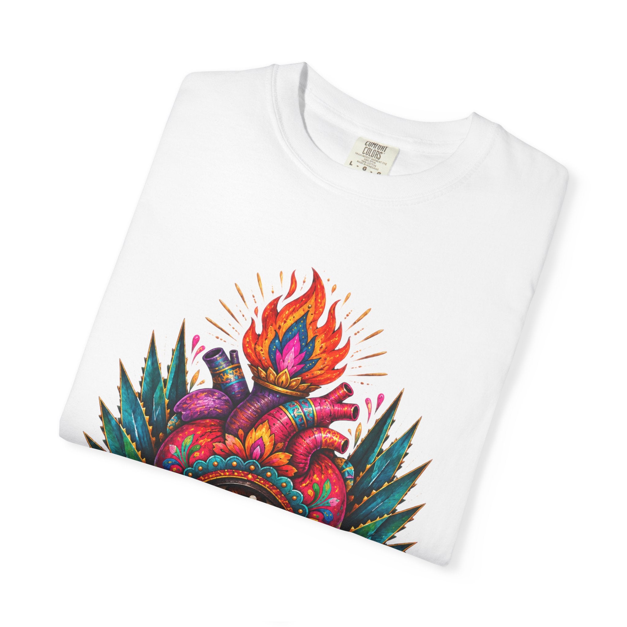 Heart of My Land T‑Shirt — Corazón de Mi Tierra Sacred Heart Graphic Tee