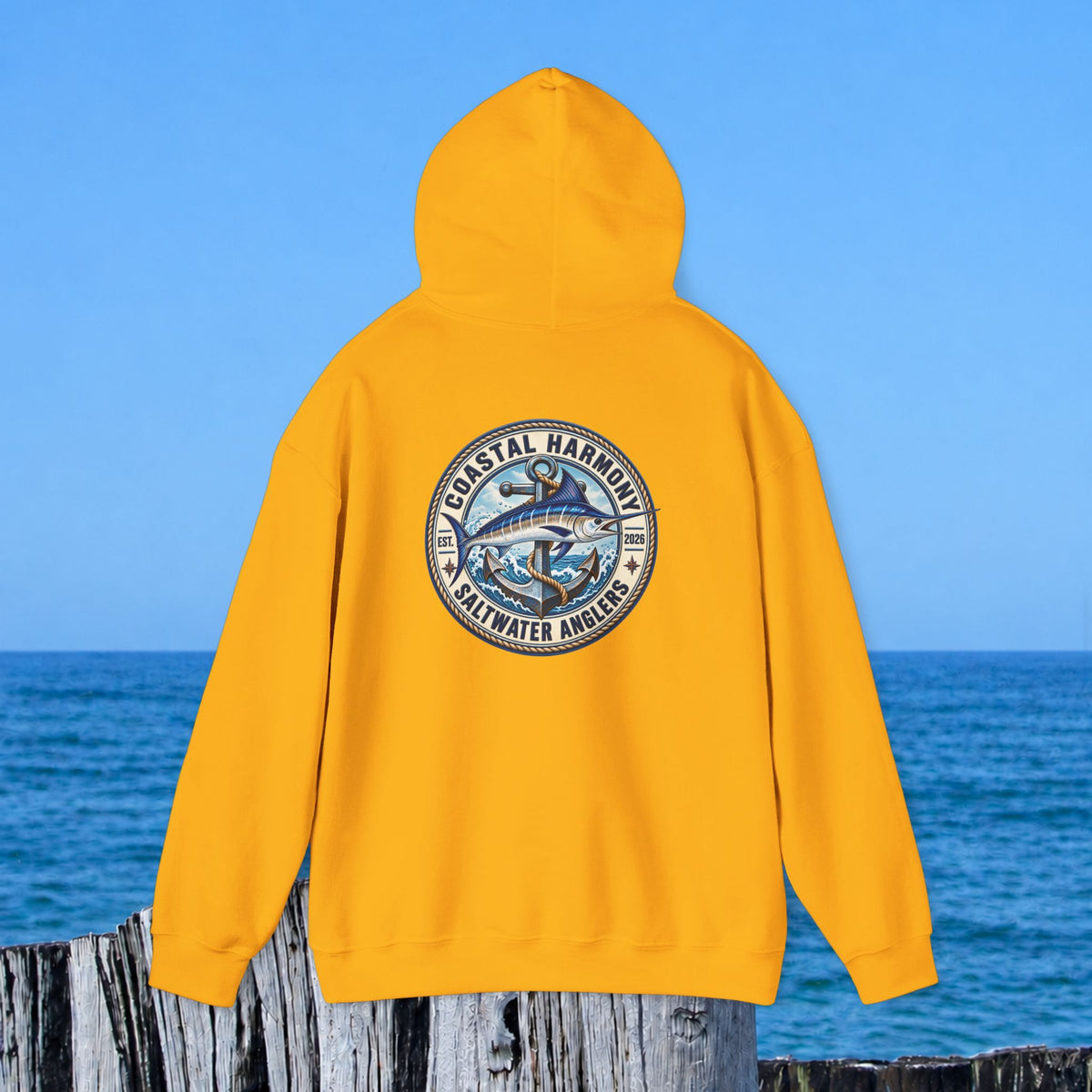 Fishing Hoodie – Coastal Marlin Saltwater Anglers Graphic Hoodie