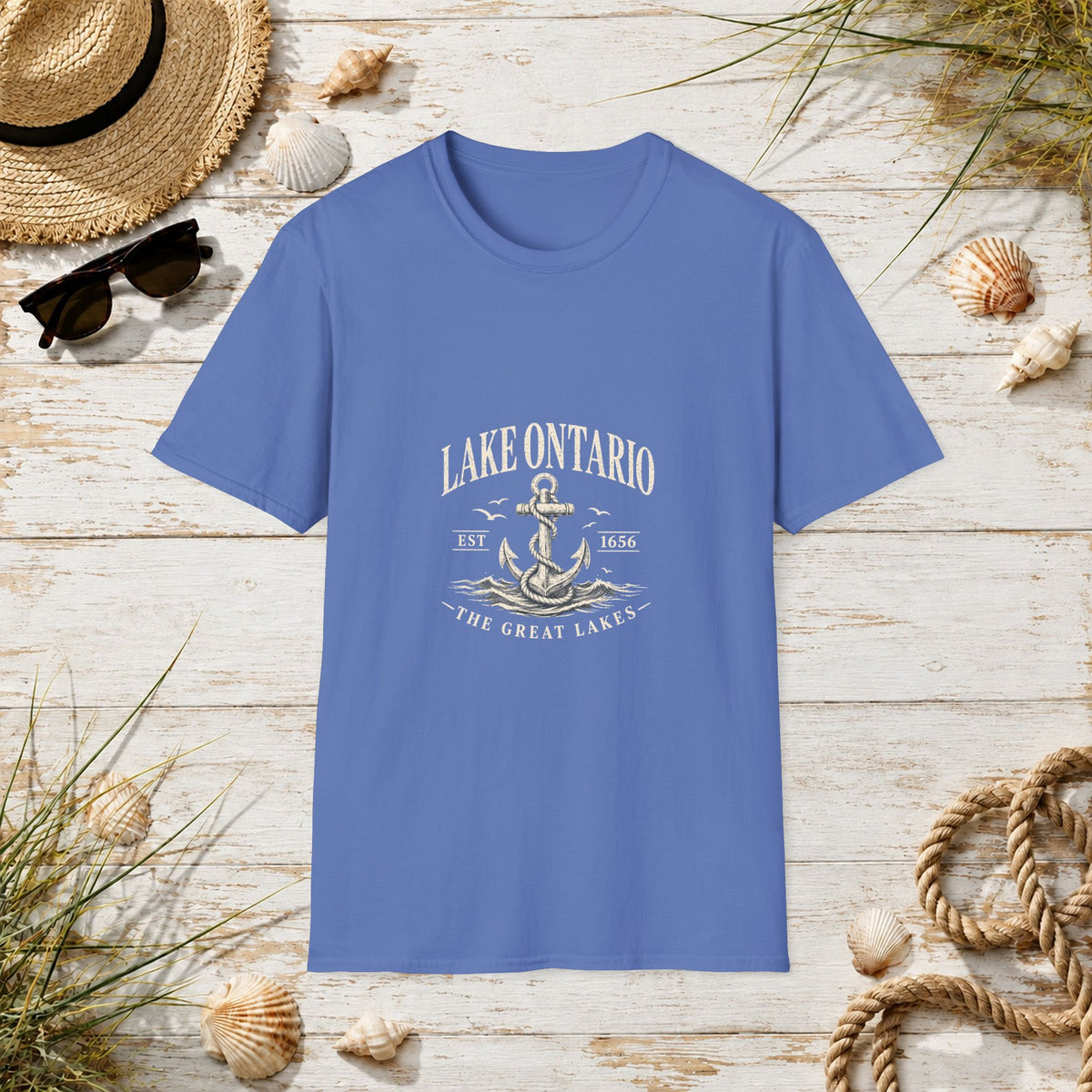 Anchor Graphic T‑Shirt — “I Am Onward” Nautical Vintage Tee