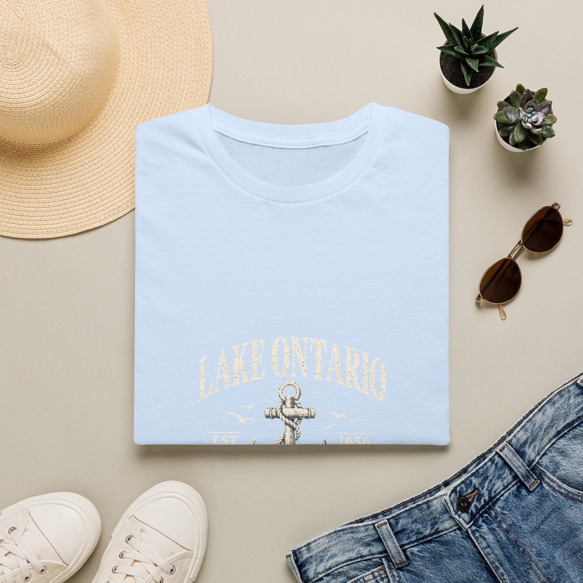 Anchor Graphic T‑Shirt — “I Am Onward” Nautical Vintage Tee