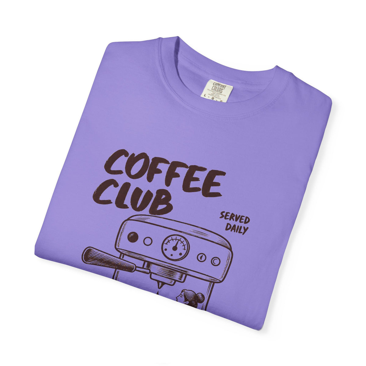 Coffee Club T-Shirt — 'Every Morning' Espresso Machine Graphic Tee