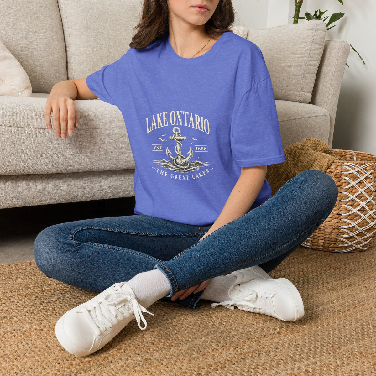 Anchor Graphic T‑Shirt — “I Am Onward” Nautical Vintage Tee