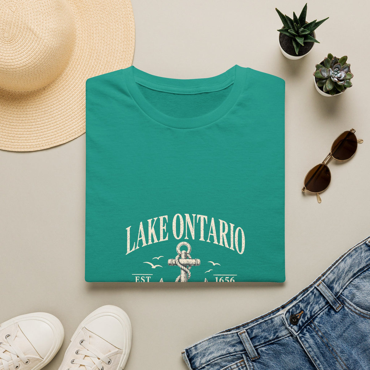 Anchor Graphic T‑Shirt — “I Am Onward” Nautical Vintage Tee