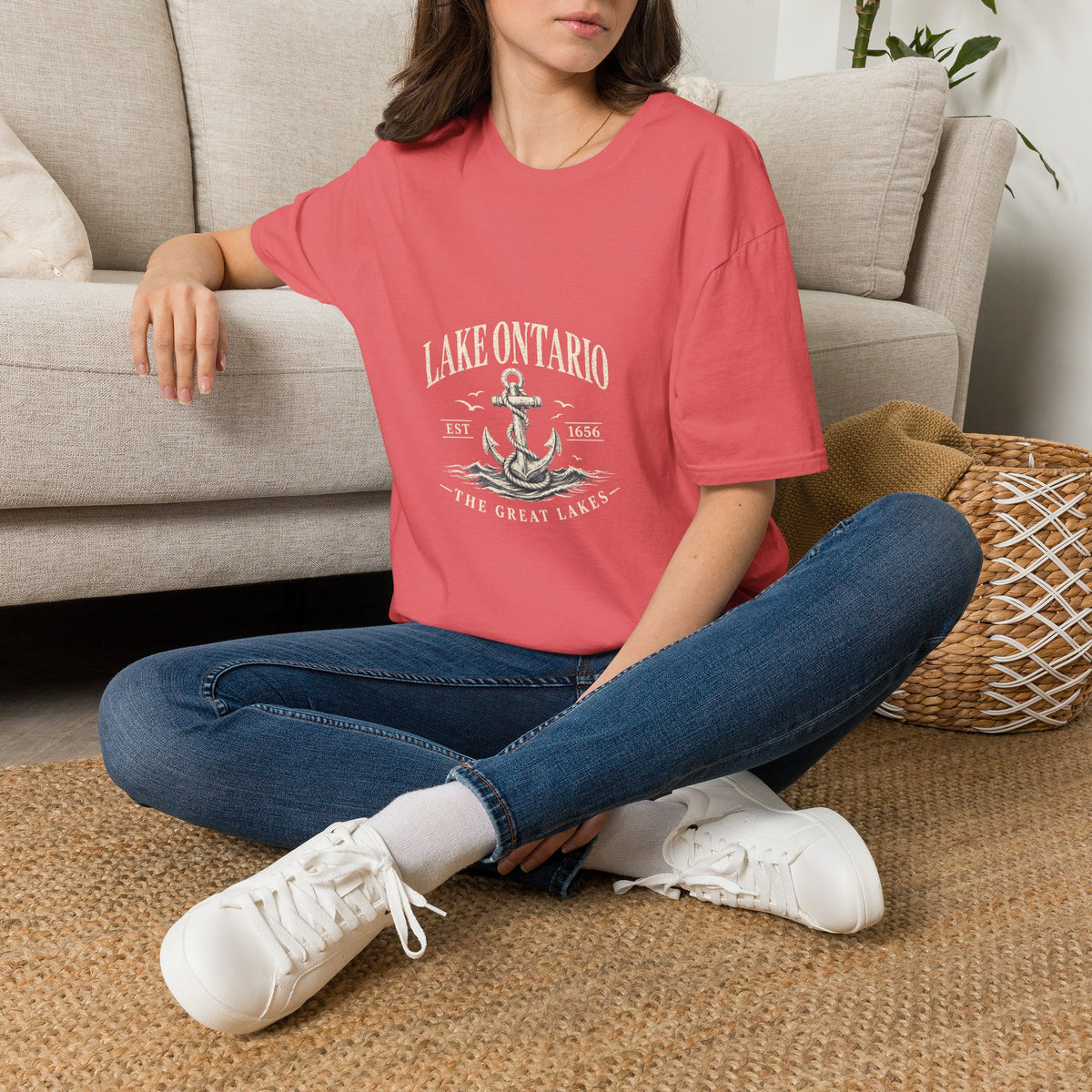 Anchor Graphic T‑Shirt — “I Am Onward” Nautical Vintage Tee