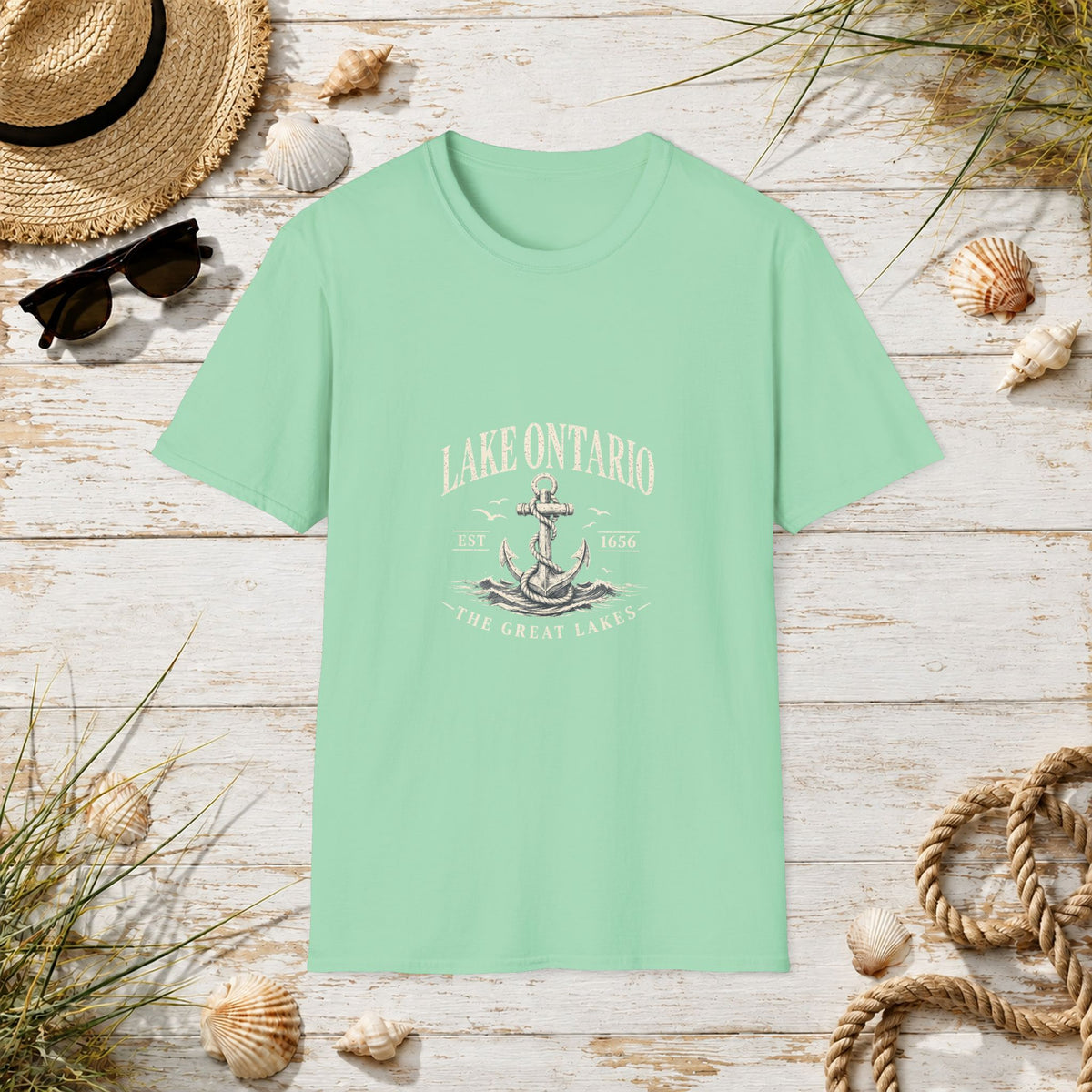 Anchor Graphic T‑Shirt — “I Am Onward” Nautical Vintage Tee