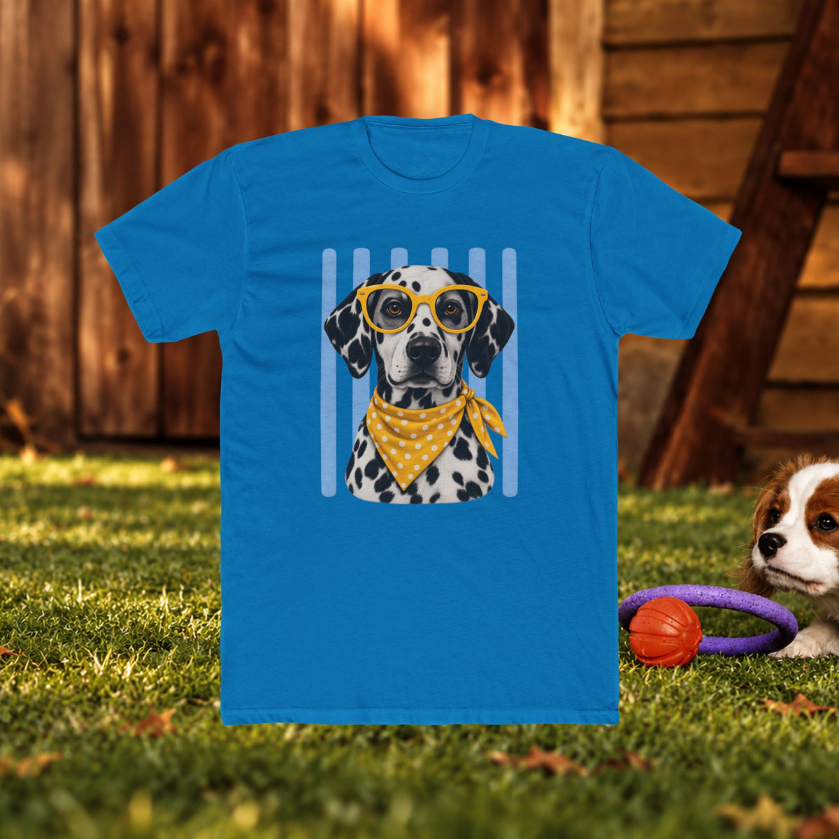 Dalmatian Sunglasses T-Shirt — Cute Dog Graphic Tee