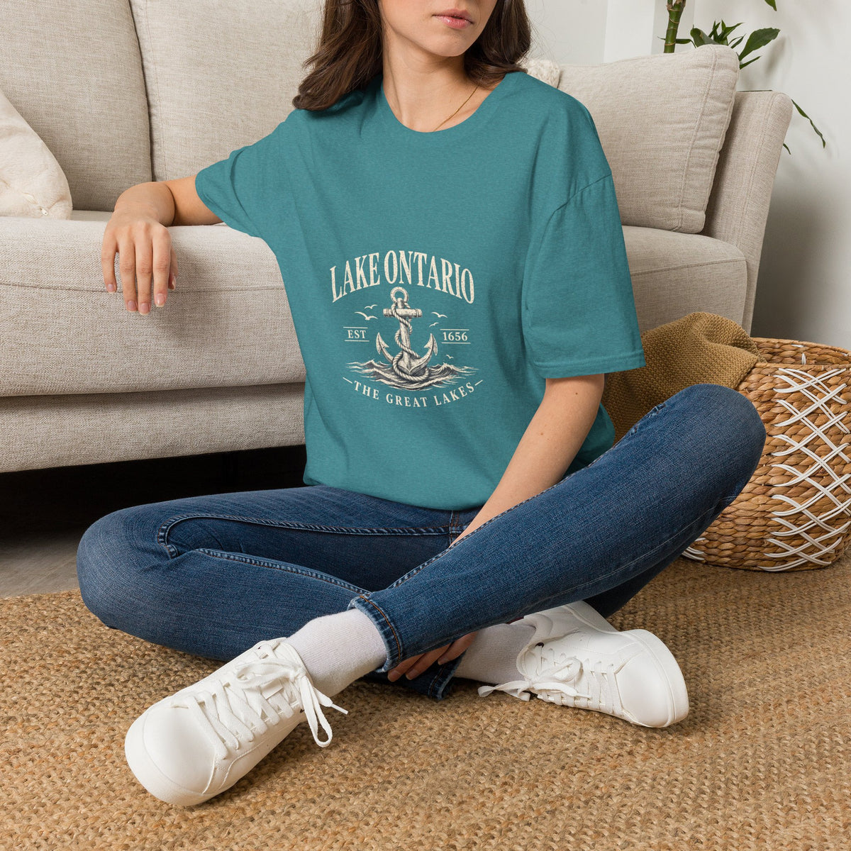 Anchor Graphic T‑Shirt — “I Am Onward” Nautical Vintage Tee