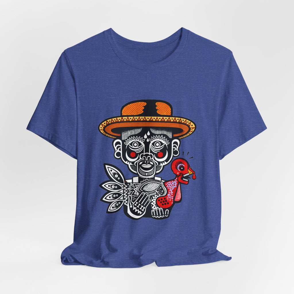 Day of the Dead Turkey Tee — Día de los Muertos Skull & Turkey Graphic Shirt