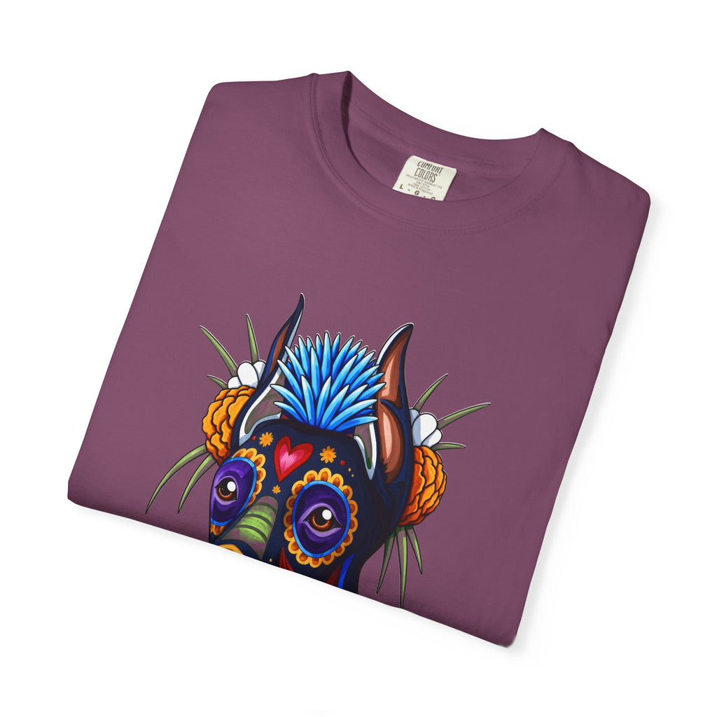Doberman Día de los Muertos Graphic T-Shirt