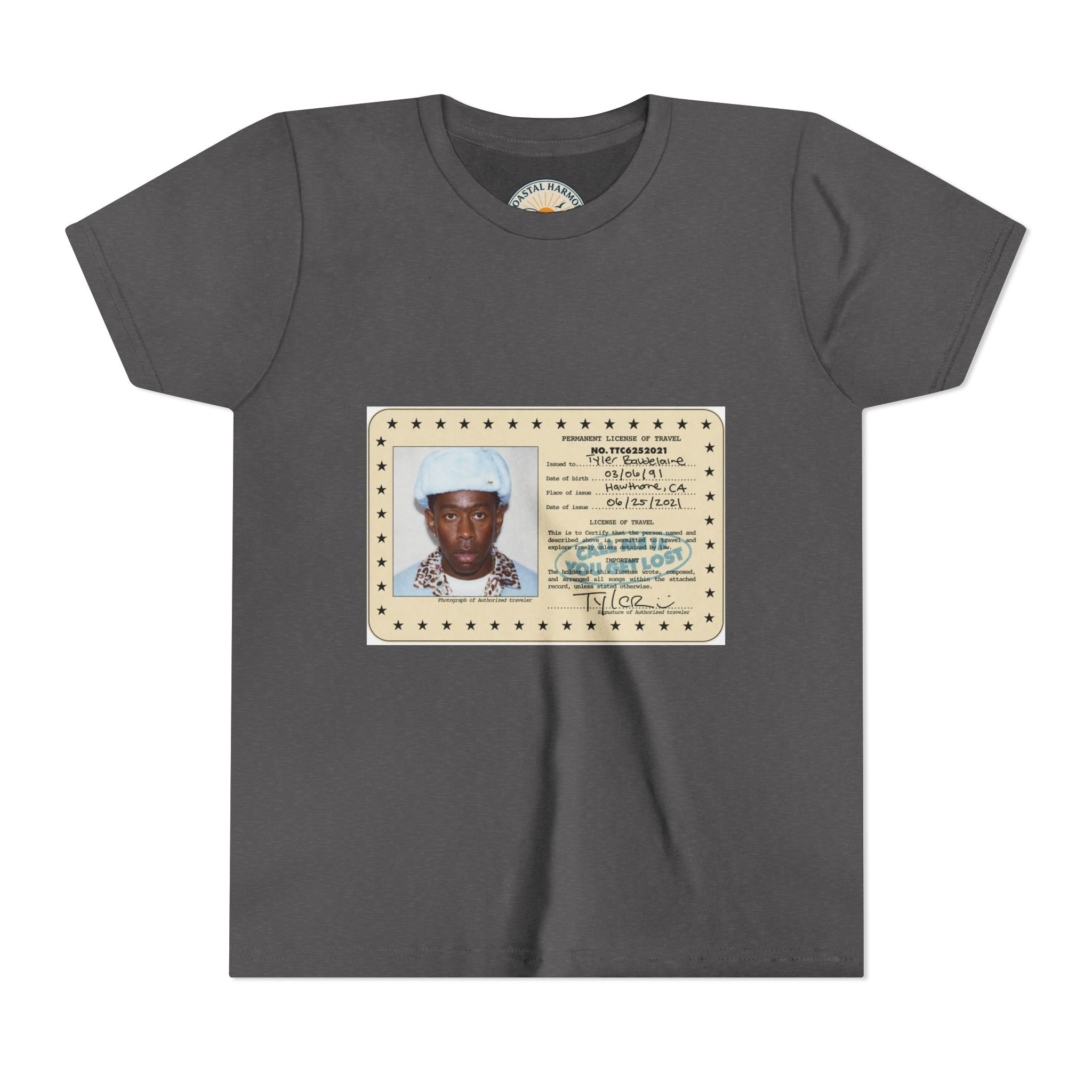 Youth Tee — Vintage ID Card Photo Print
