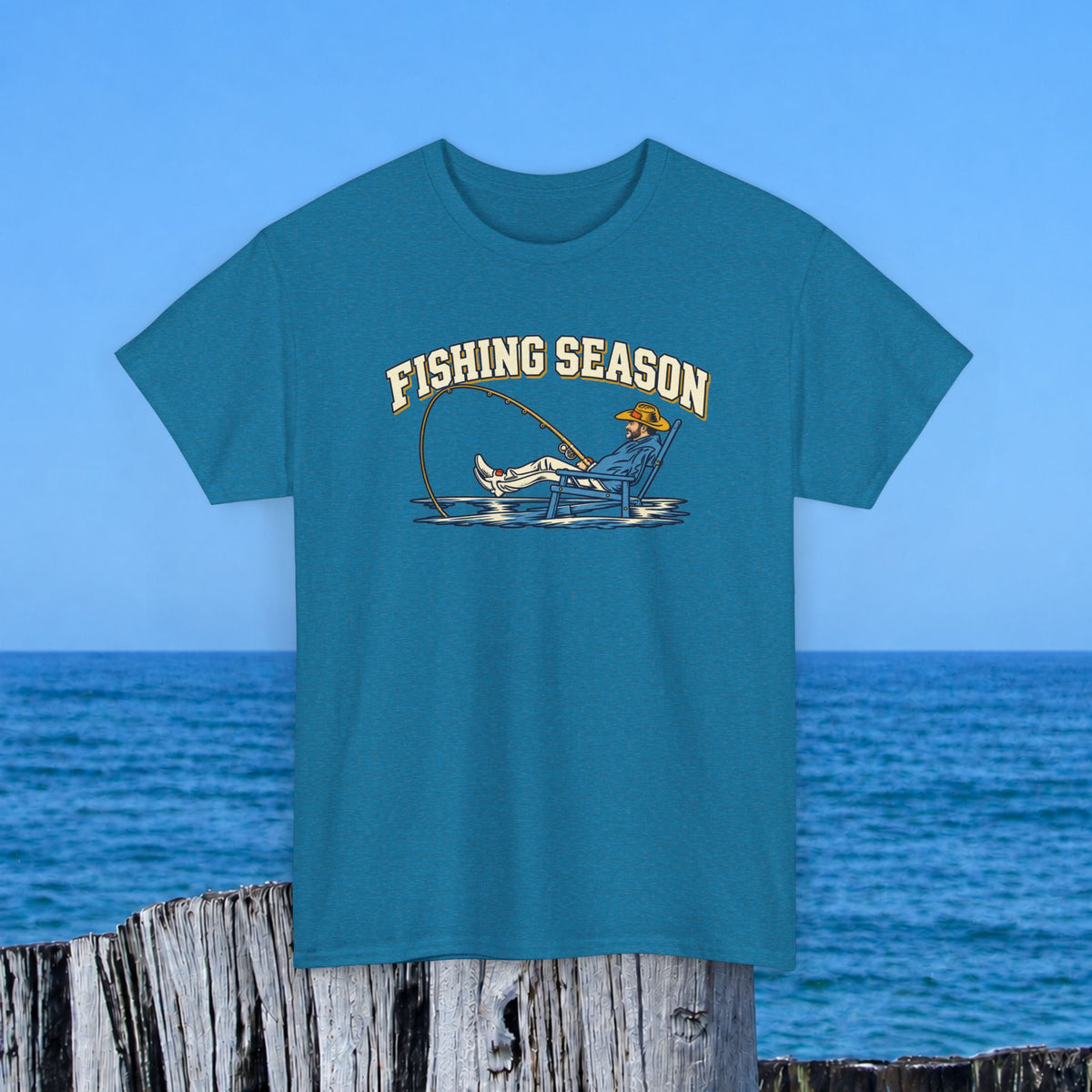 Fishing Season T-Shirt — Retro Fisherman Graphic Tee