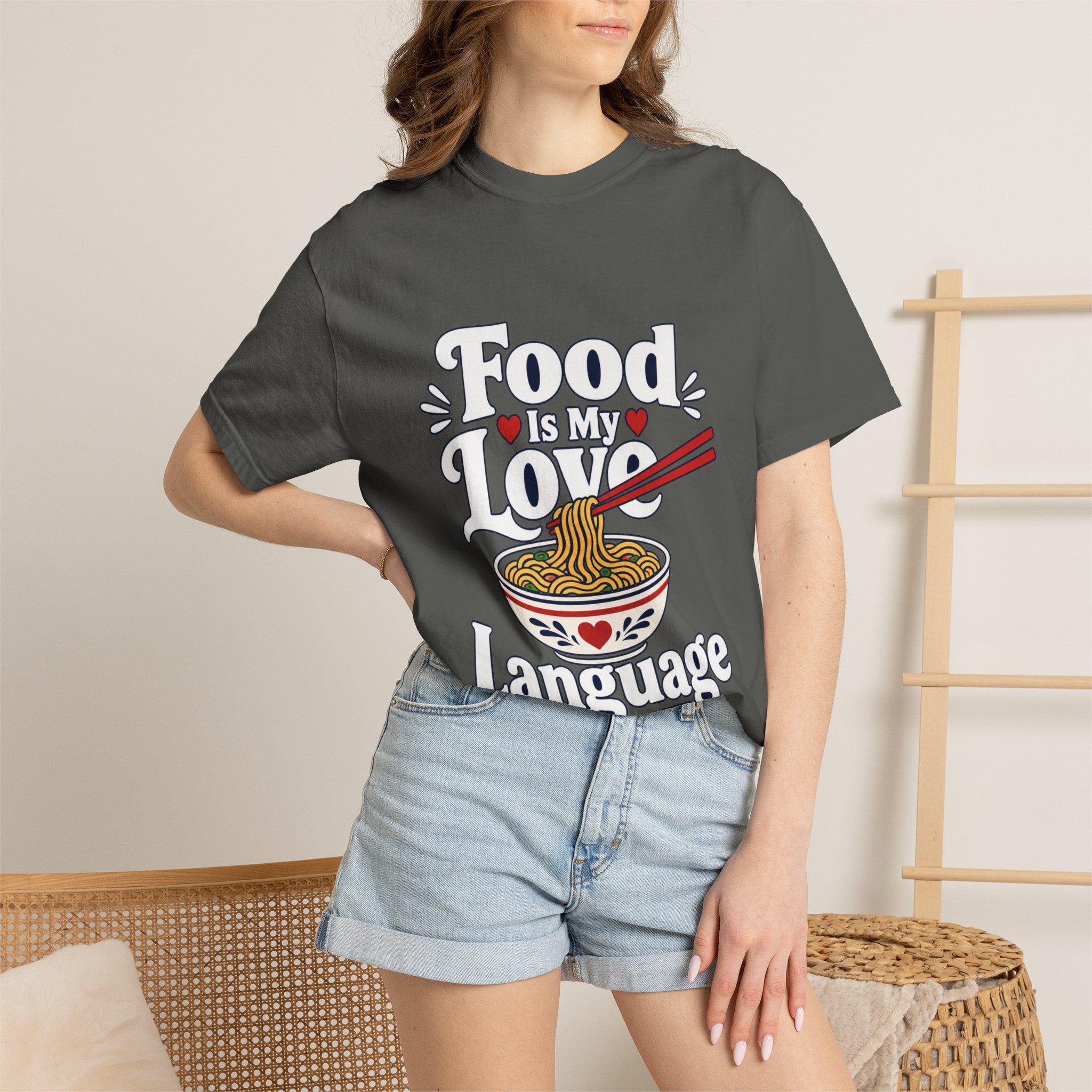 Food Is My Love Language T-Shirt — Ramen Bowl Graphic Tee