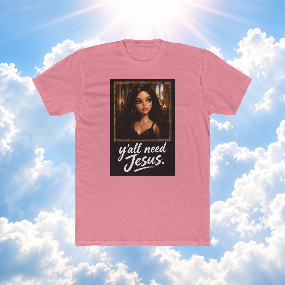 Jesus Shirt — "Y'all Need Jesus" Graphic Tee (Faith-Inspired Casual Top)