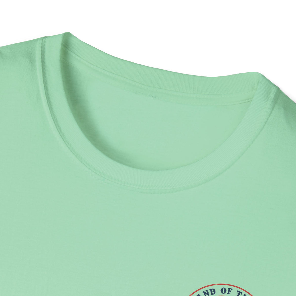America Vintage Badge T-Shirt — "Land of the Free, Because of the Brave"