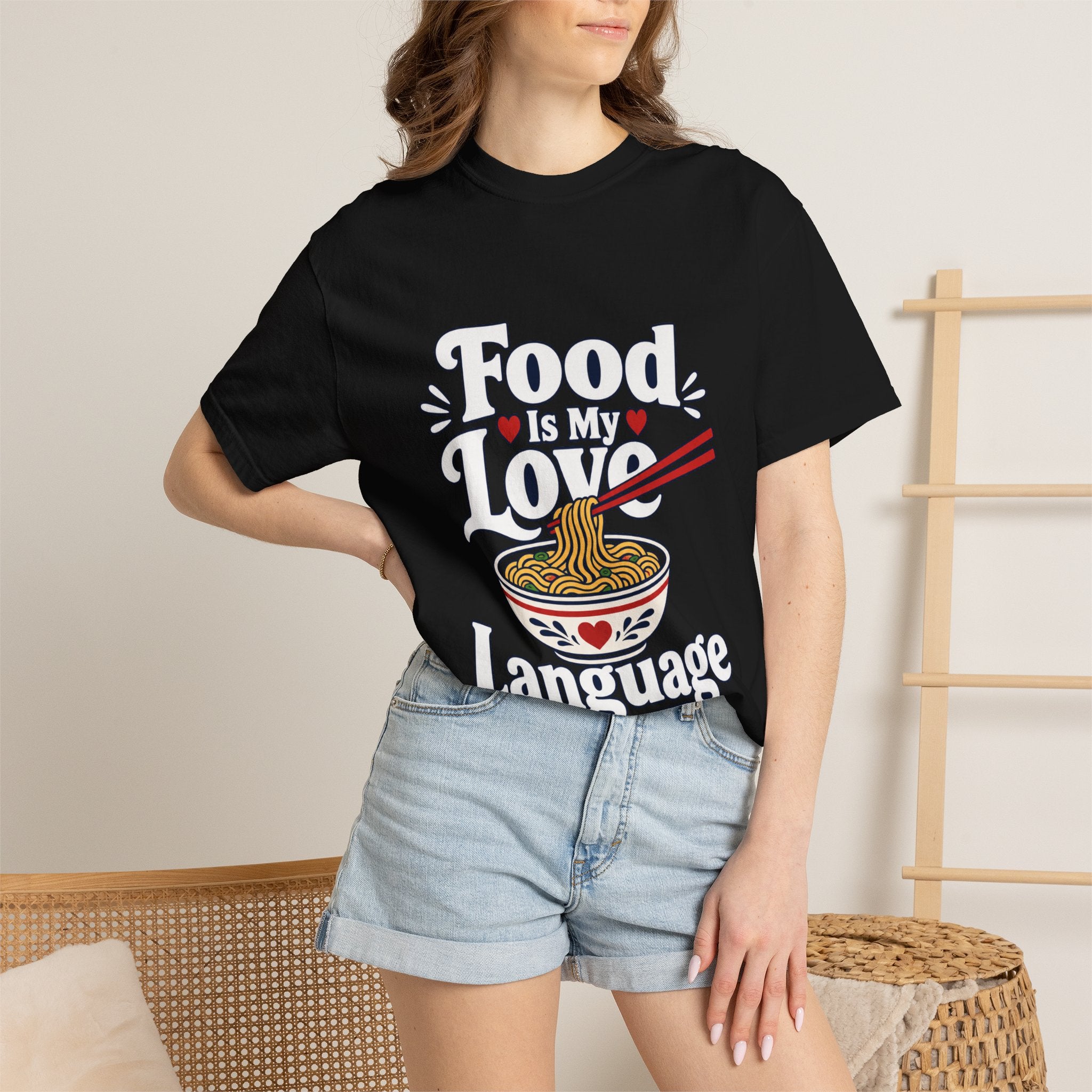 Food Is My Love Language T-Shirt — Ramen Bowl Graphic Tee