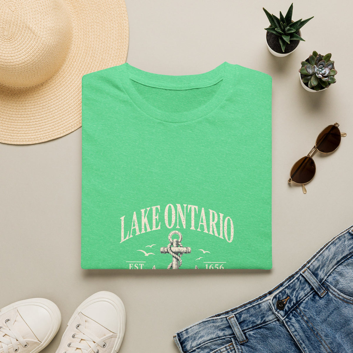 Anchor Graphic T‑Shirt — “I Am Onward” Nautical Vintage Tee
