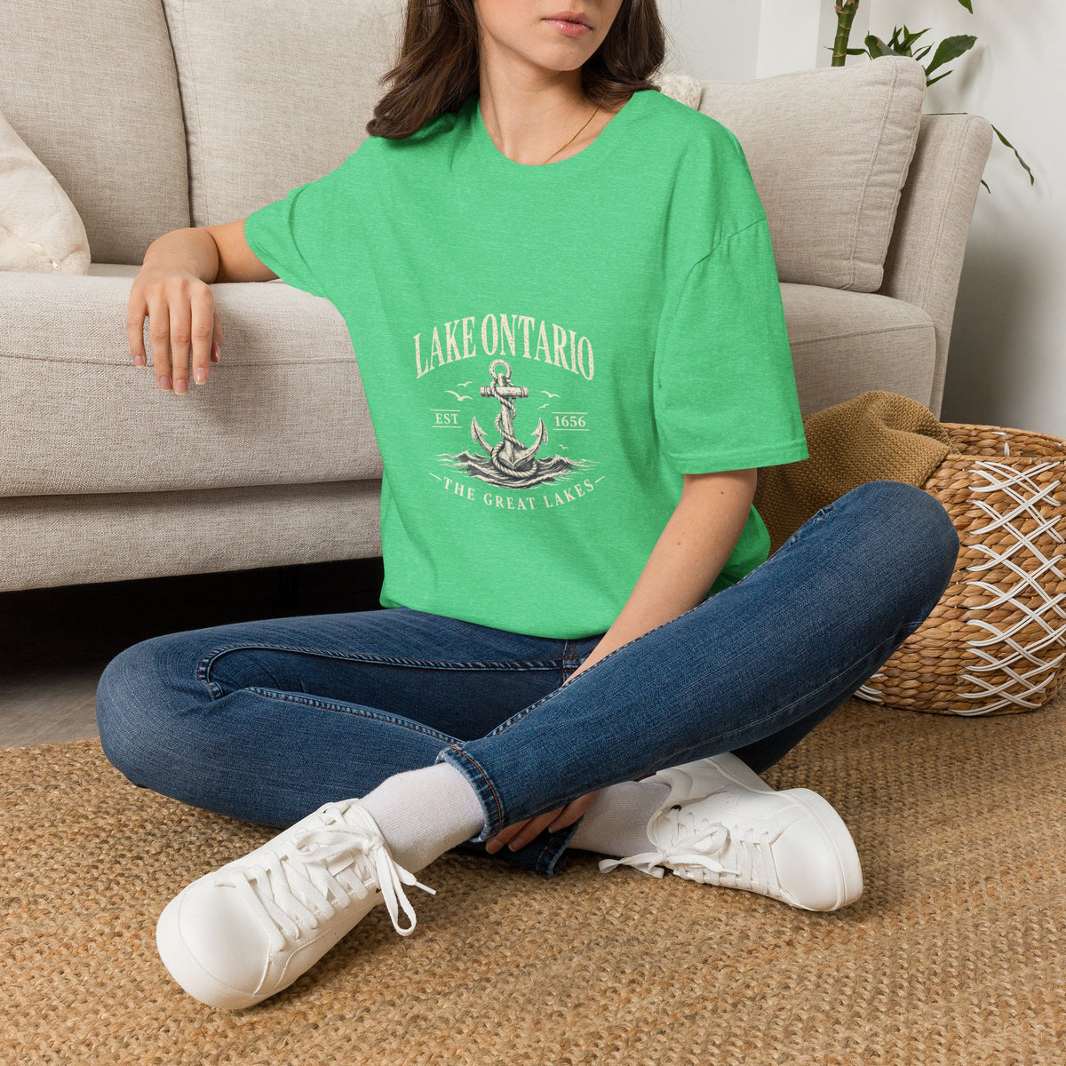 Anchor Graphic T‑Shirt — “I Am Onward” Nautical Vintage Tee