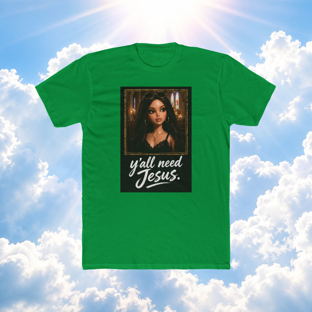Jesus Shirt — "Y'all Need Jesus" Graphic Tee (Faith-Inspired Casual Top)
