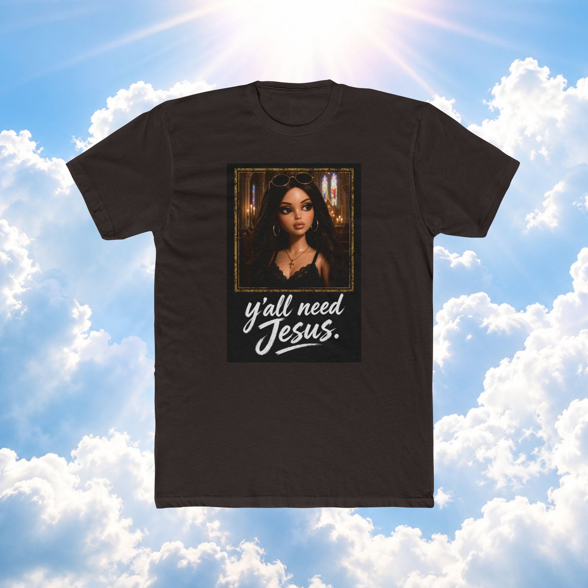 Jesus Shirt — "Y'all Need Jesus" Graphic Tee (Faith-Inspired Casual Top)