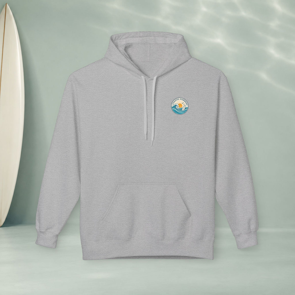 America Vintage Badge Hoodie — "Land of the Free, Because of the Brave"