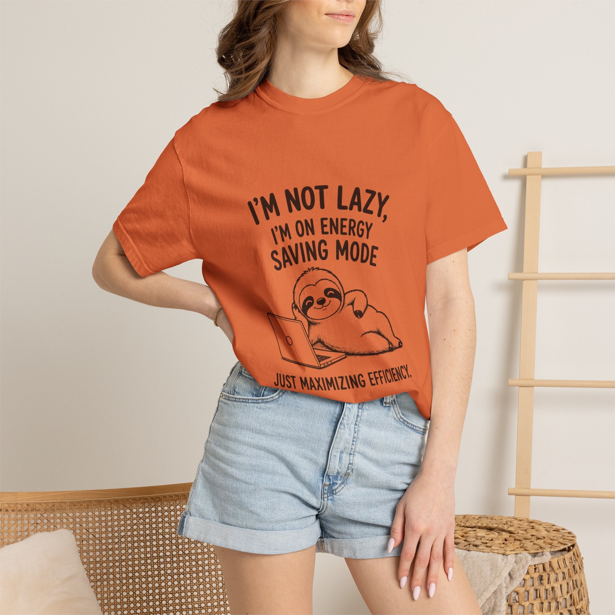 Sloth "I'm Not Lazy, I'm On Energy Saving Mode" T-Shirt