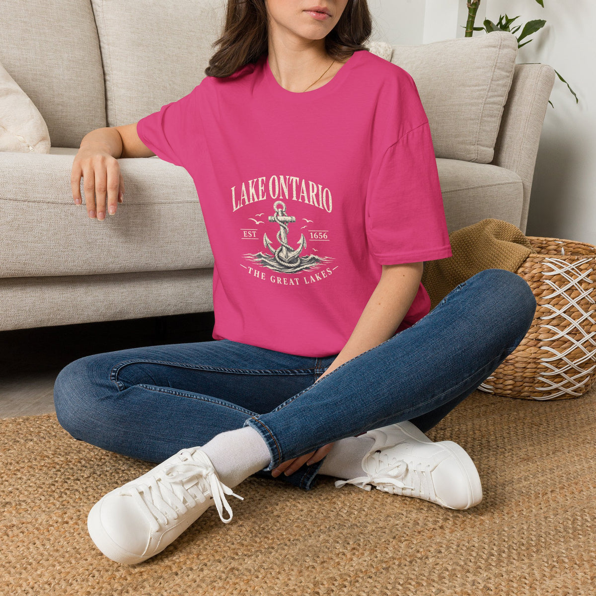Anchor Graphic T‑Shirt — “I Am Onward” Nautical Vintage Tee