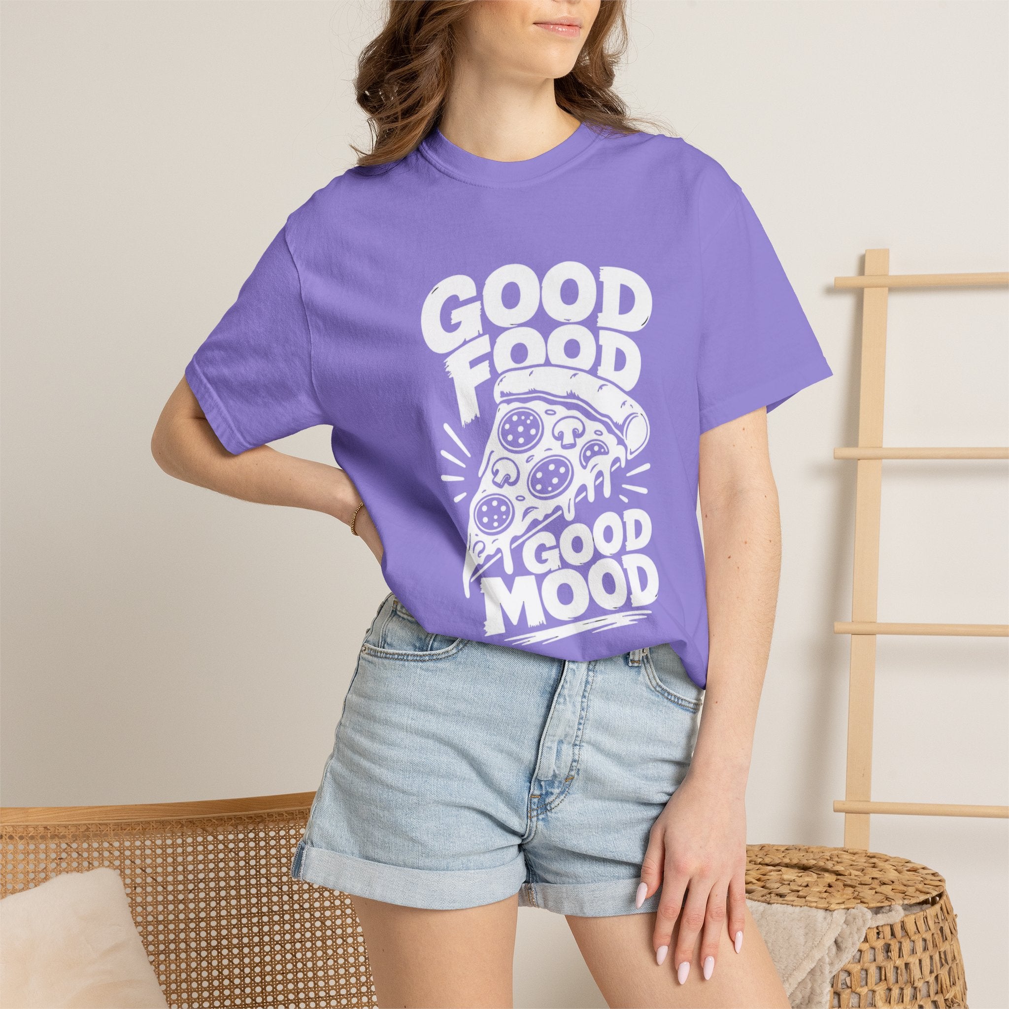T-Shirt — Minimal White Garment-Dyed Tee