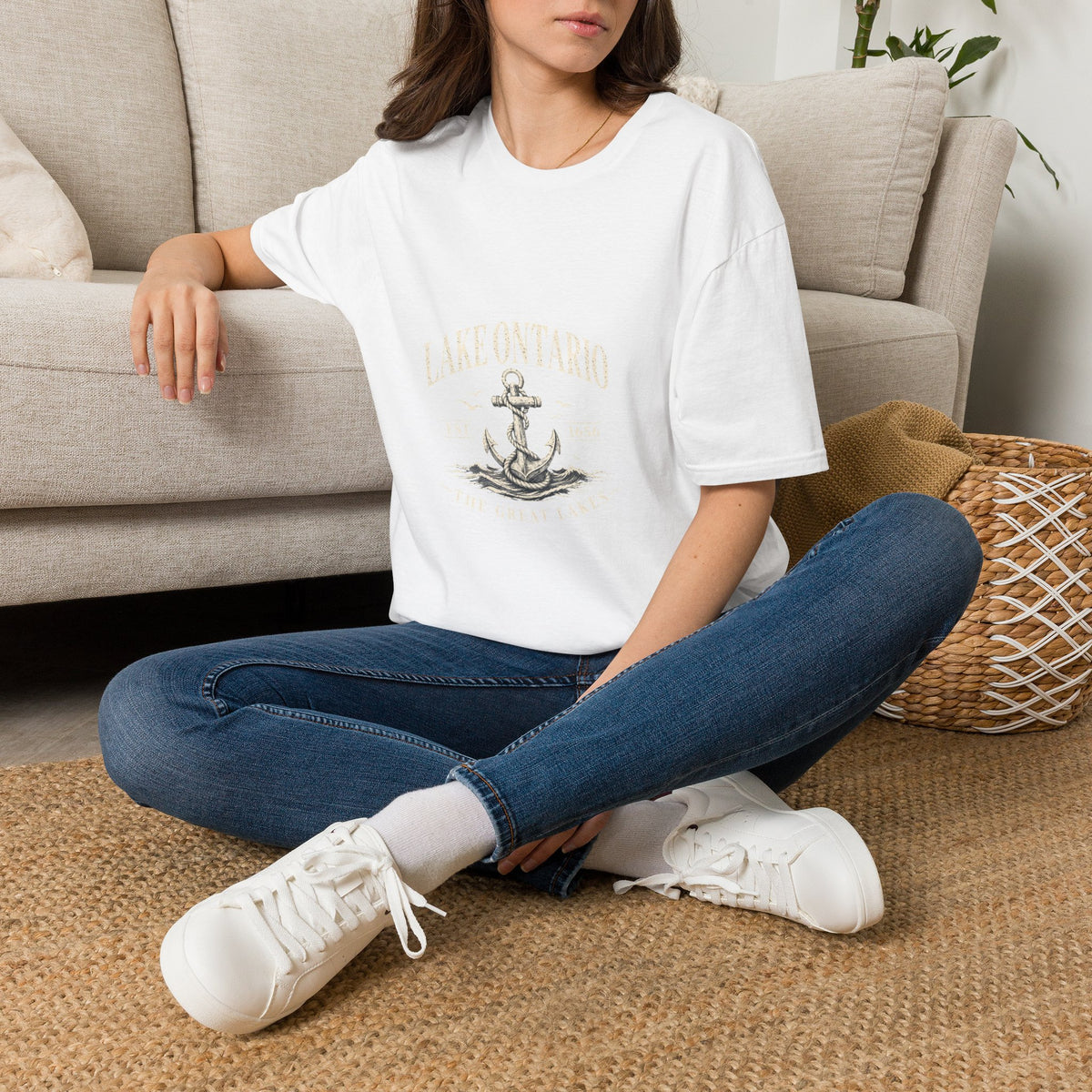 Anchor Graphic T‑Shirt — “I Am Onward” Nautical Vintage Tee