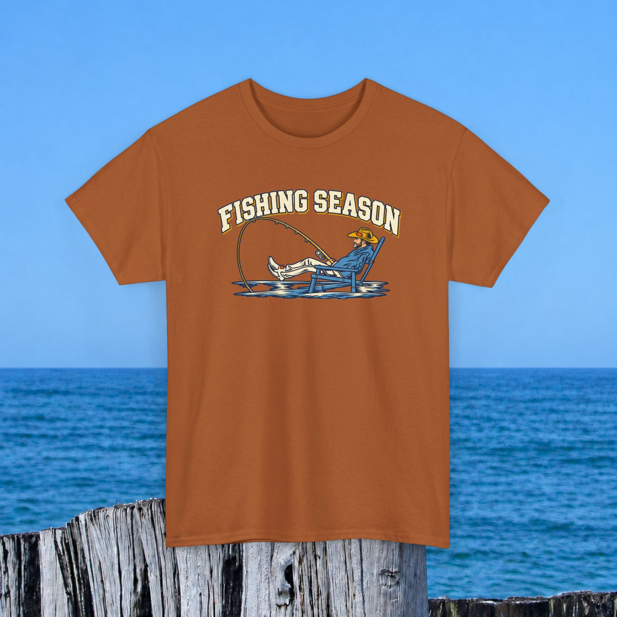 Fishing Season T-Shirt — Retro Fisherman Graphic Tee