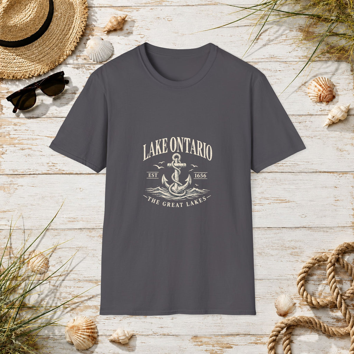 Anchor Graphic T‑Shirt — “I Am Onward” Nautical Vintage Tee