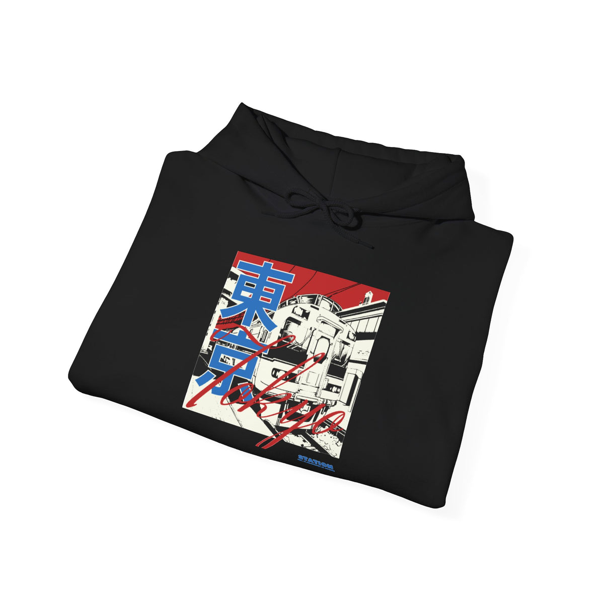 Japanese Cityscape Hoodie — Retro Vaporwave Tokyo Graphic Sweatshirt