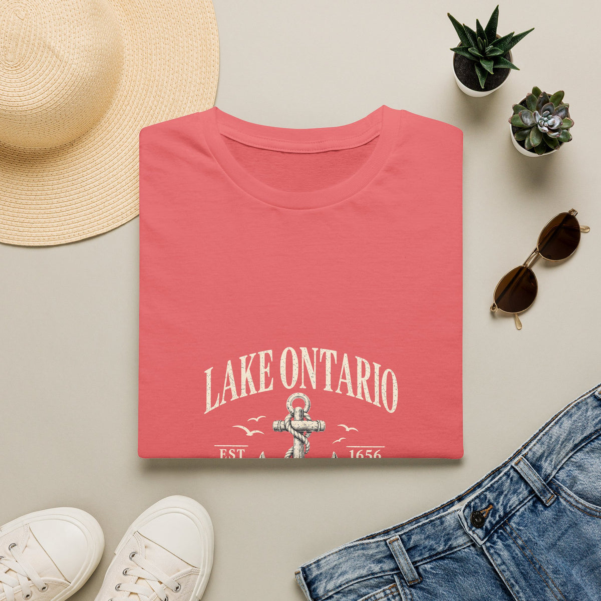 Anchor Graphic T‑Shirt — “I Am Onward” Nautical Vintage Tee