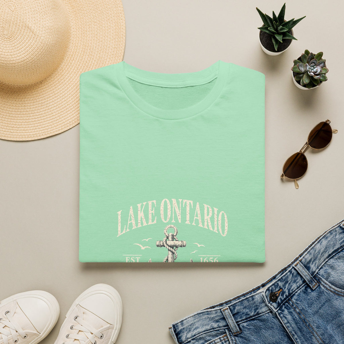 Anchor Graphic T‑Shirt — “I Am Onward” Nautical Vintage Tee