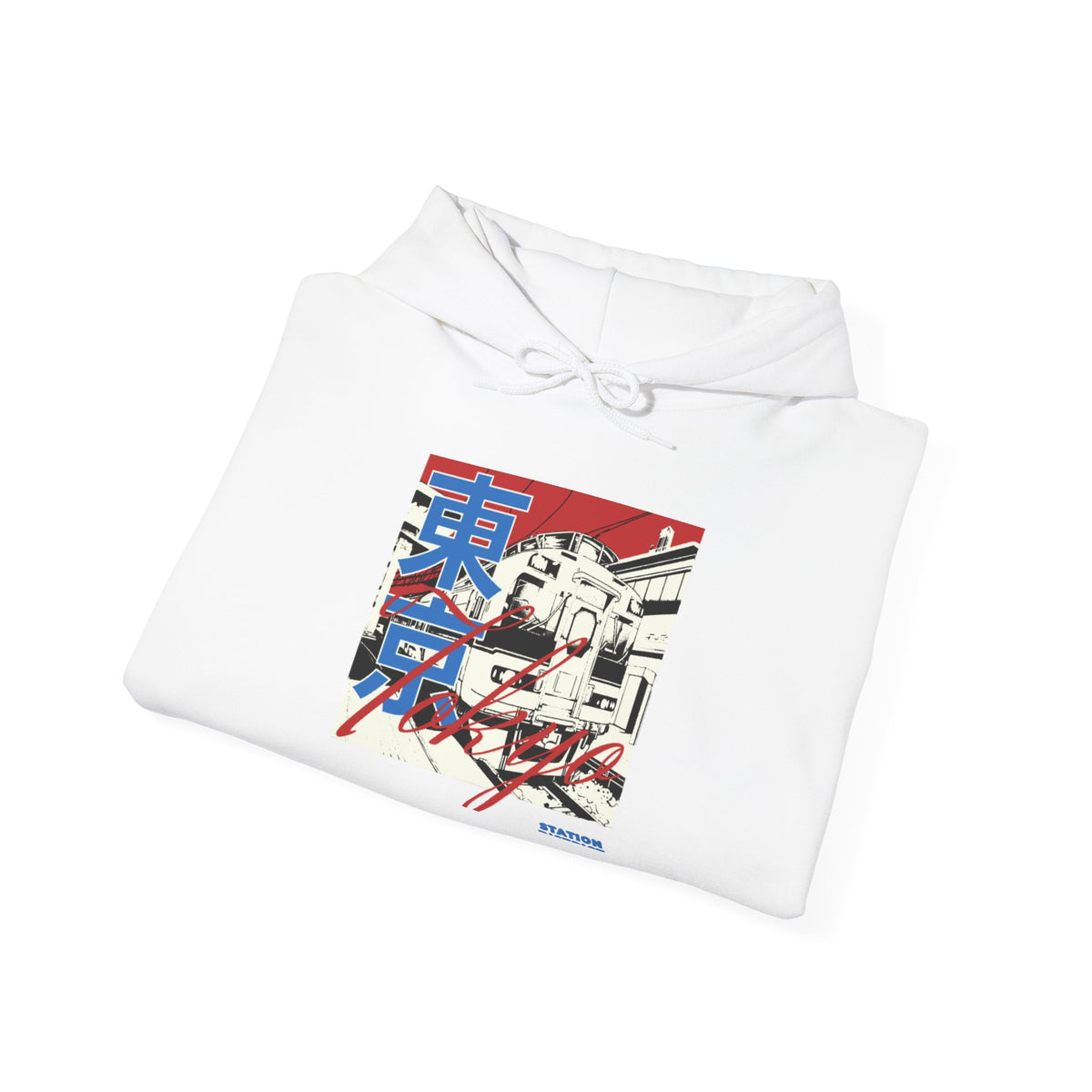 Japanese Cityscape Hoodie — Retro Vaporwave Tokyo Graphic Sweatshirt