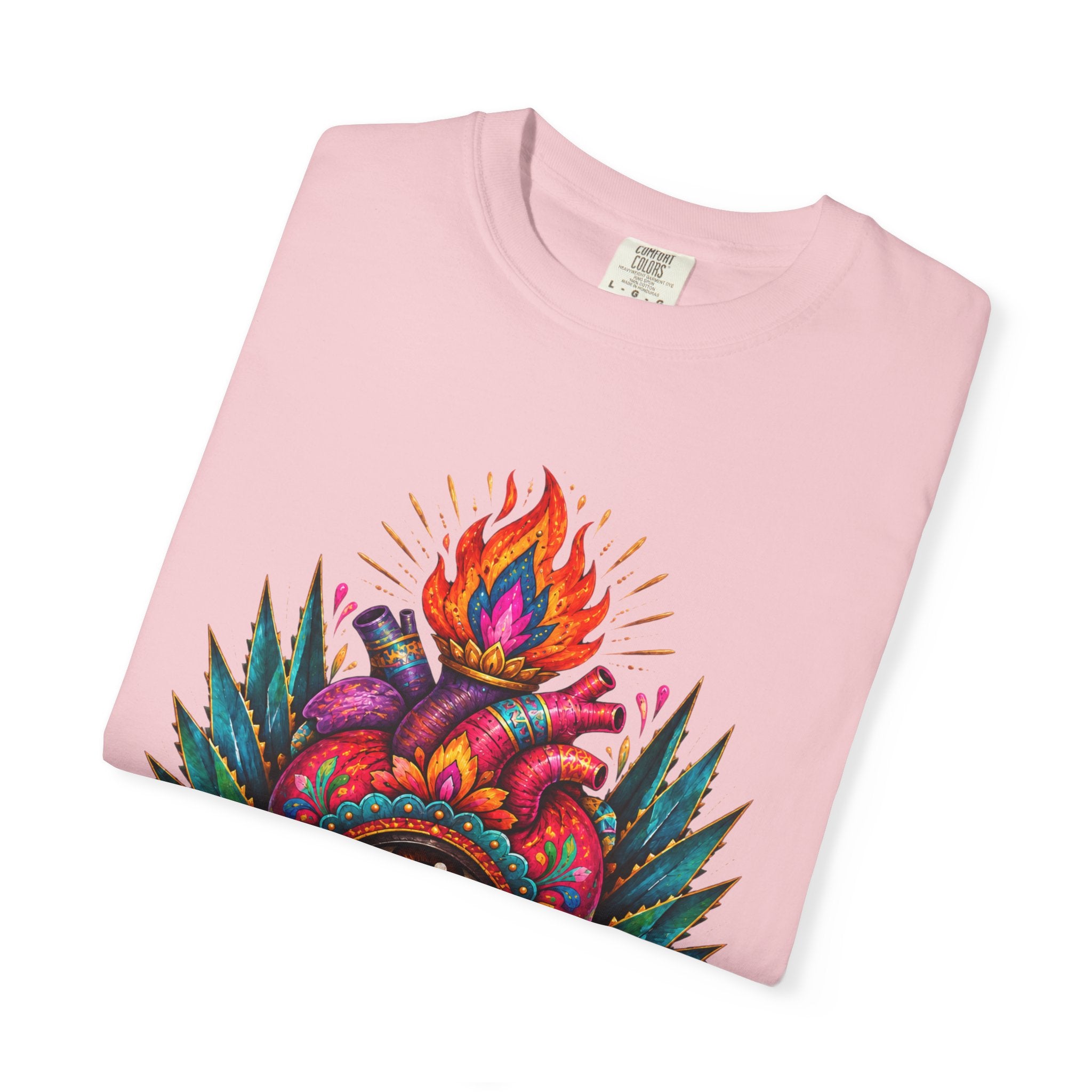 Heart of My Land T‑Shirt — Corazón de Mi Tierra Sacred Heart Graphic Tee