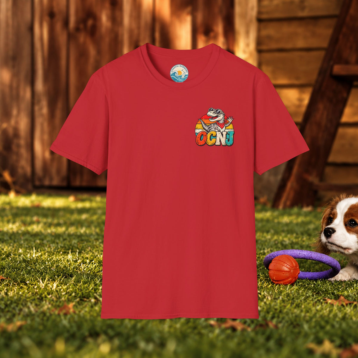 T-Shirt — "Good Food Good Mood" Raccoon Pizza Graphic Tee