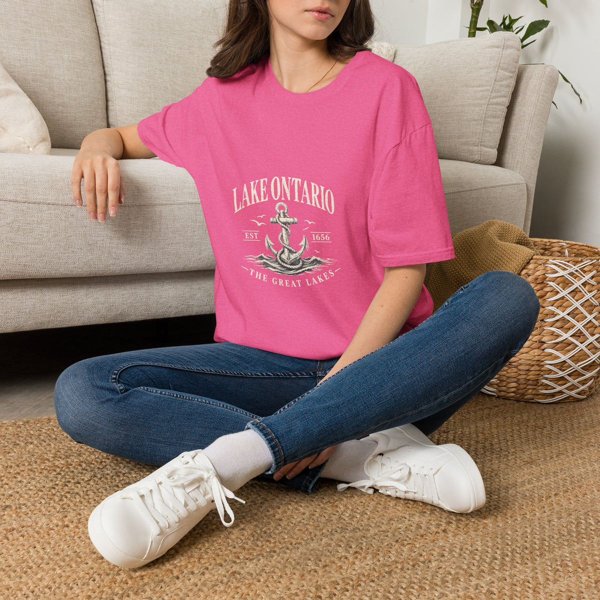 Anchor Graphic T‑Shirt — “I Am Onward” Nautical Vintage Tee