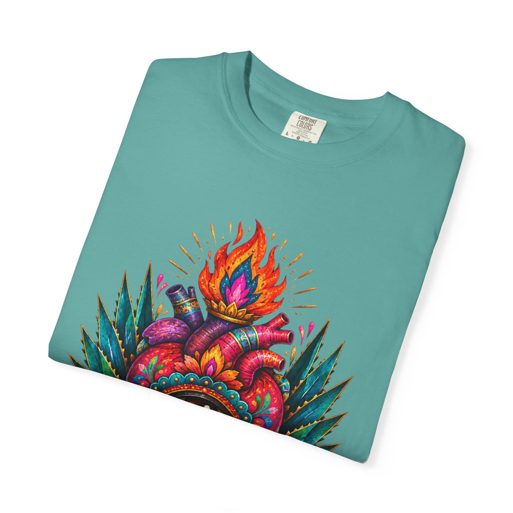 Heart of My Land T‑Shirt — Corazón de Mi Tierra Sacred Heart Graphic Tee