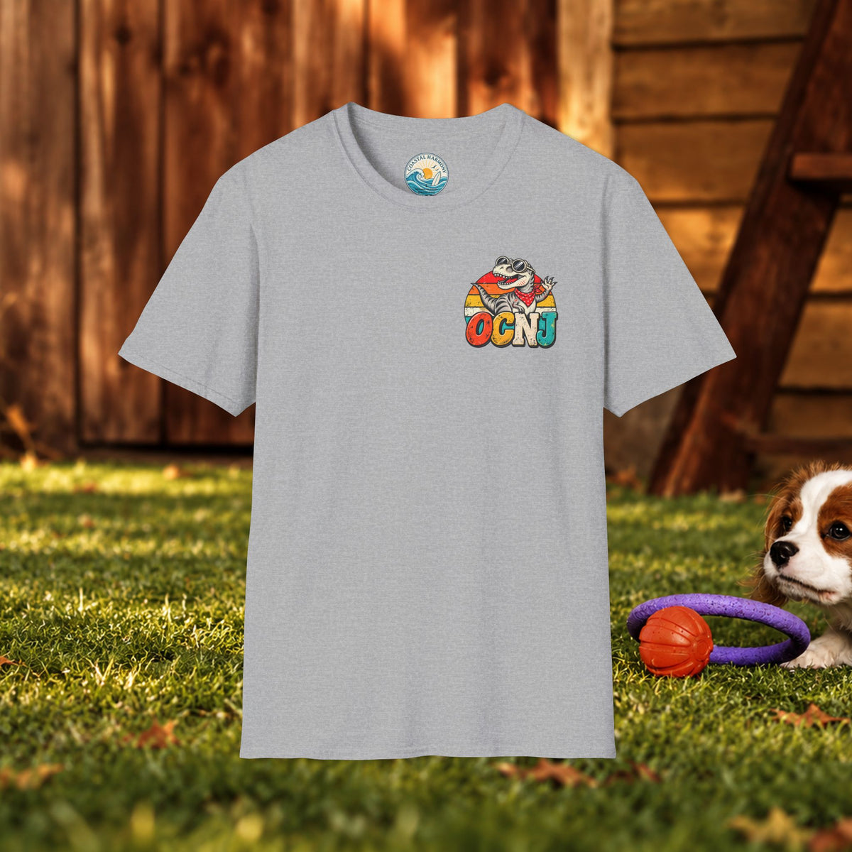T-Shirt — "Good Food Good Mood" Raccoon Pizza Graphic Tee