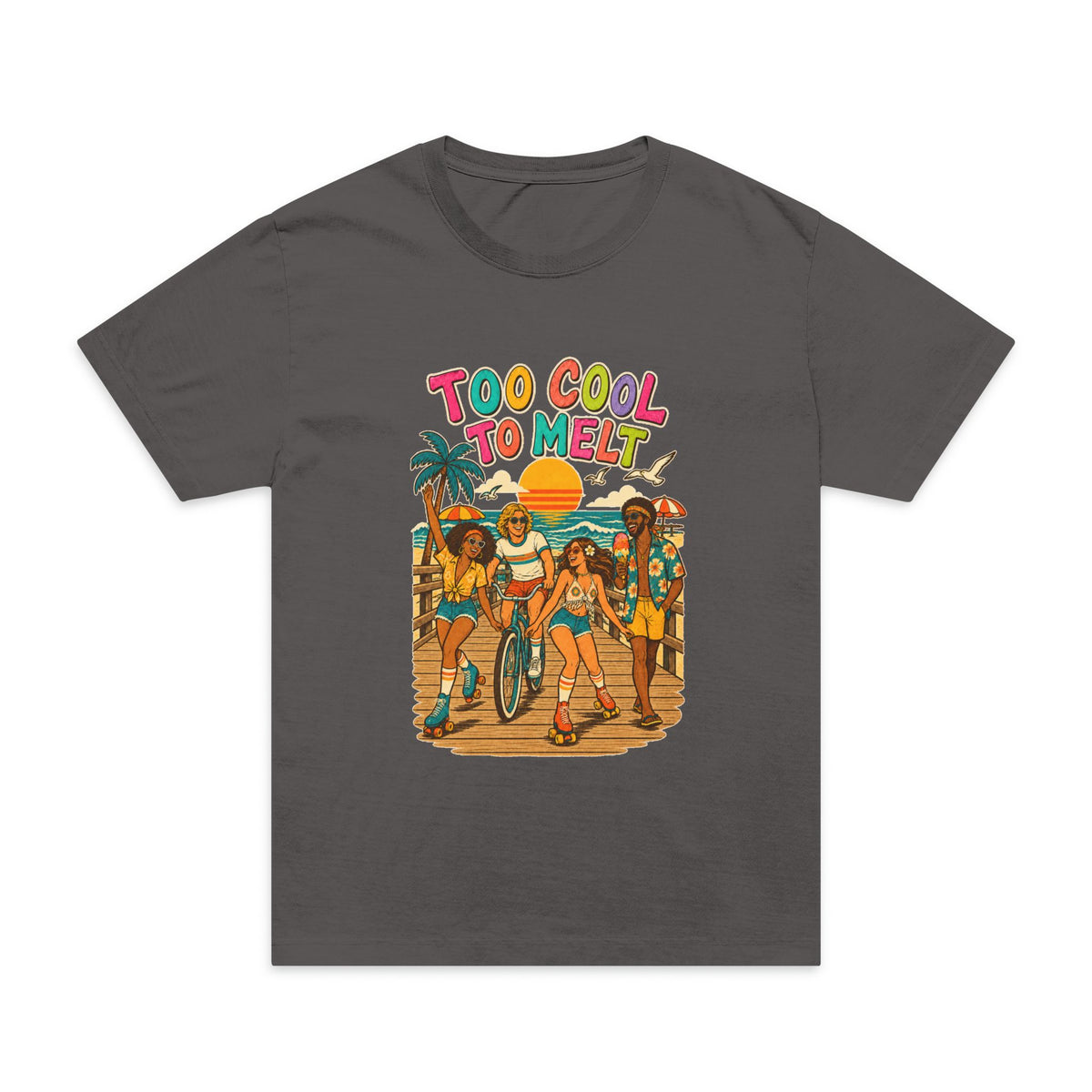 Too Cool to Melt -Unisex Oversized Garment-Dyed T-Shirt