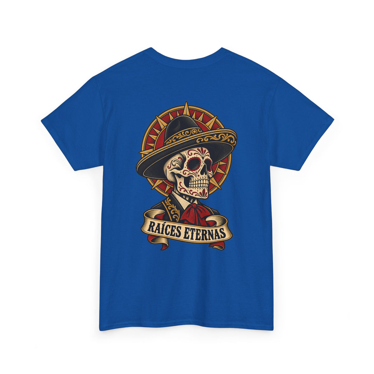 “Raíces Eternas” Skull Tee — Vintage Mexican Heritage Graphic T‑Shirt