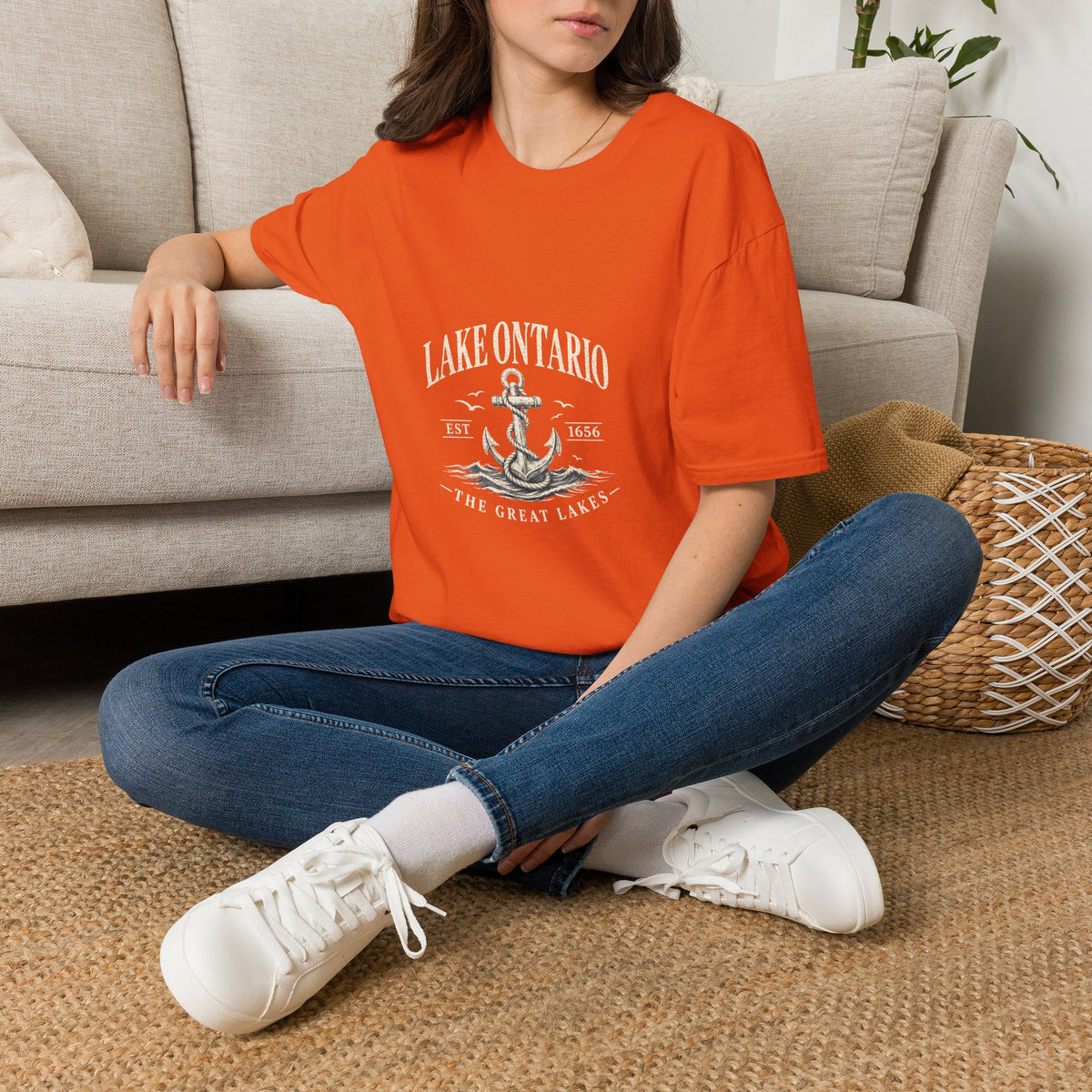 Anchor Graphic T‑Shirt — “I Am Onward” Nautical Vintage Tee