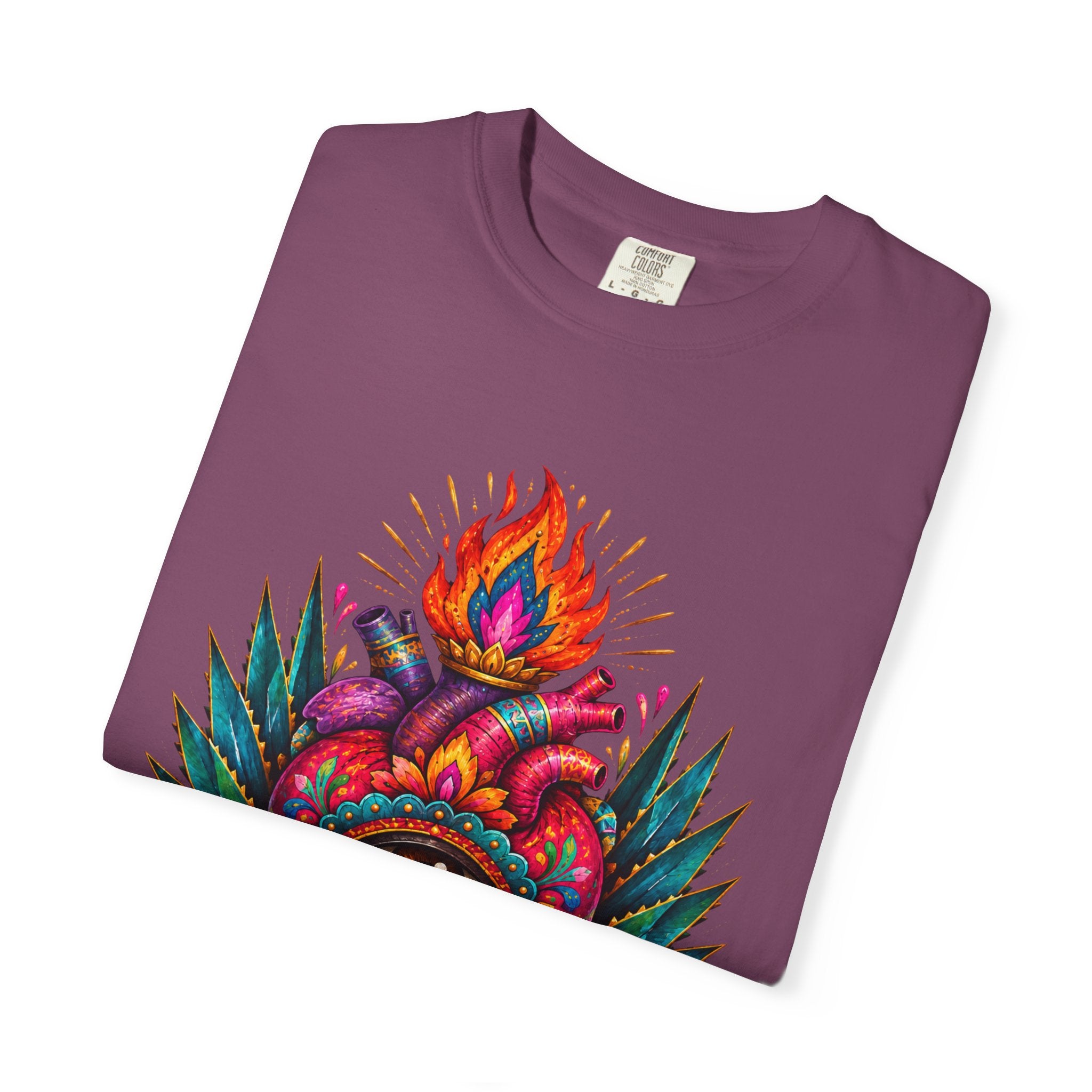 Heart of My Land T‑Shirt — Corazón de Mi Tierra Sacred Heart Graphic Tee