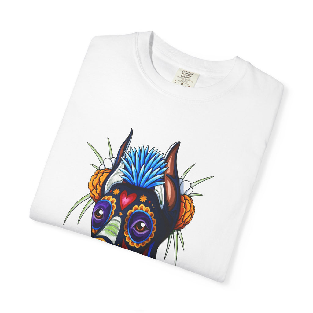 Doberman Día de los Muertos Graphic T-Shirt