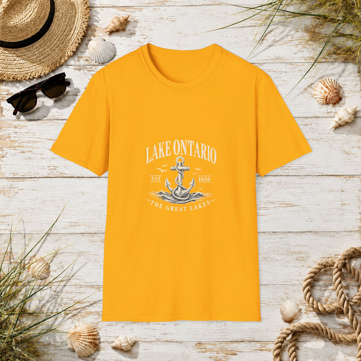 Anchor Graphic T‑Shirt — “I Am Onward” Nautical Vintage Tee