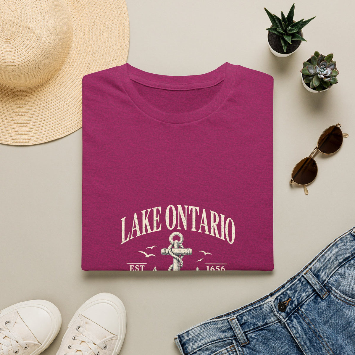 Anchor Graphic T‑Shirt — “I Am Onward” Nautical Vintage Tee